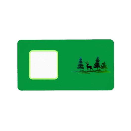 KERSTMIS Adreslabel STICKERS (Voorkant)