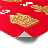 Kerstmis adventkalender Gemberkoek Poster (Hoek)
