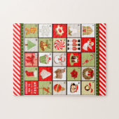Kerstmis Adventkalender Legpuzzel (Horizontaal)
