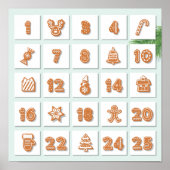 Kerstmis Adventkalender Poster (Voorkant)