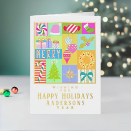 Kerstmis Adventkalender Vouwbare Folie Kerstkaart Feestdagenkaart