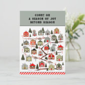 Kerstmis Adventkalenderkaarten Feestdagenkaart (Staand voorkant)