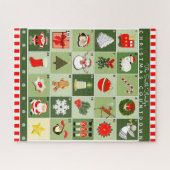 Kerstmis Adventskalender Legpuzzel (Horizontaal)
