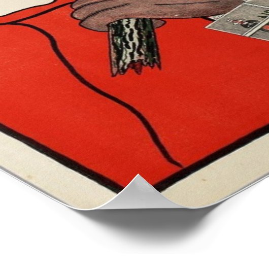 Kerstmis Adverteren Nederlands Poster (Hoek)