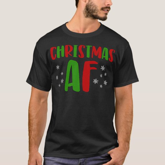 Kerstmis Af Vakantie Gift T-shirt (Voorkant)