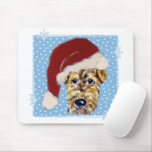 Kerstmis Airedale Muismat (Met muis)