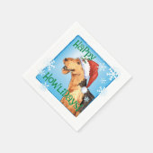 Kerstmis Airedale Servet (Hoek)