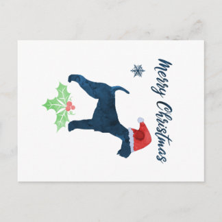 Kerstmis Airedale Terrier Briefkaart