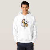 Kerstmis Airedale Terrier/Welsh Terrier Hoodie (Voorkant volledig)