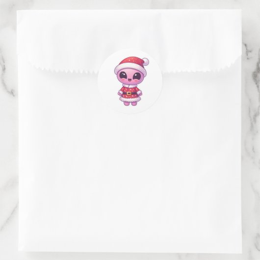 Kerstmis Alien Sticker 2 (Tas)