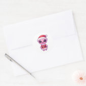 Kerstmis Alien Sticker 2 (Envelop)