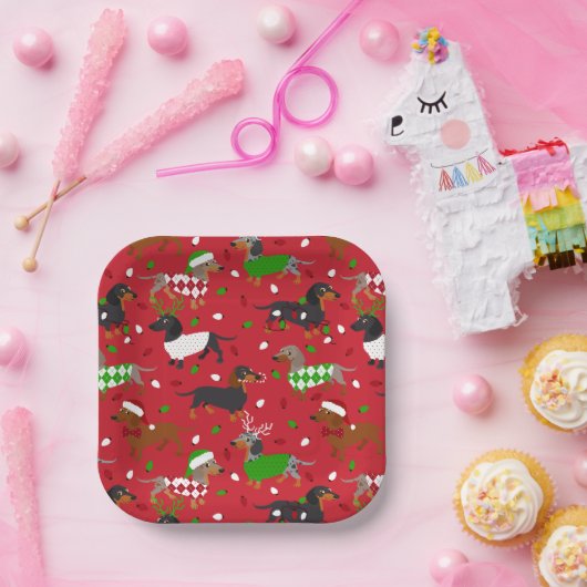 Kerstmis Alle Borden van papierwaren Papieren Bordje (Feest)