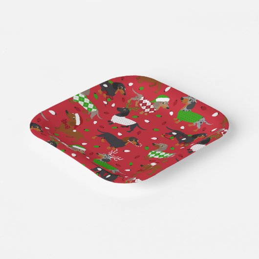 Kerstmis Alle Borden van papierwaren Papieren Bordje (Gebogen)