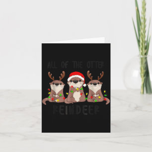 Kerstmis Alle Otters Rendieren Kaart
