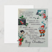 Kerstmis aller tijden feestdagenkaart (Voorkant / Achterkant)