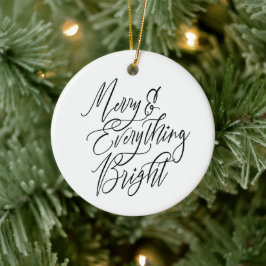 Kerstmis & Alles Helder Rond Keramisch Ornament