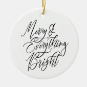 Kerstmis & Alles Helder Rond Keramisch Ornament (Voorkant)