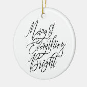 Kerstmis & Alles Helder Rond Keramisch Ornament (Links)