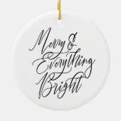 Kerstmis & Alles Helder Rond Keramisch Ornament (Achterkant)