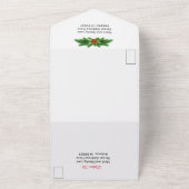 Kerstmis Alles in Een All In One Uitnodiging (Buitenkant)