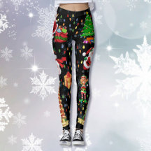 Kerstmis Alles Lelijke Sweater Party Leggings 2