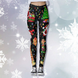 Kerstmis Alles Lelijke Sweater Party Leggings 2