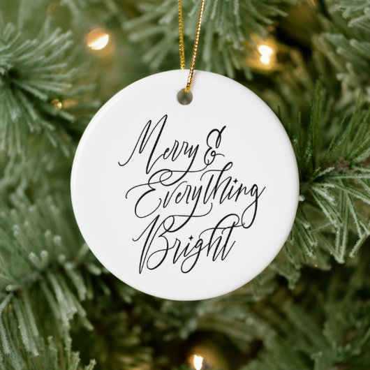 Kerstmis & Alles Licht Rondom Keramisch Ornament (Boom)