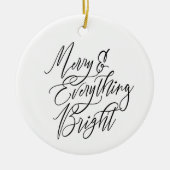 Kerstmis & Alles Licht Rondom Keramisch Ornament (Voorkant)
