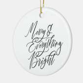 Kerstmis & Alles Licht Rondom Keramisch Ornament (Links)
