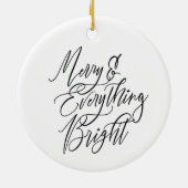 Kerstmis & Alles Licht Rondom Keramisch Ornament (Achterkant)