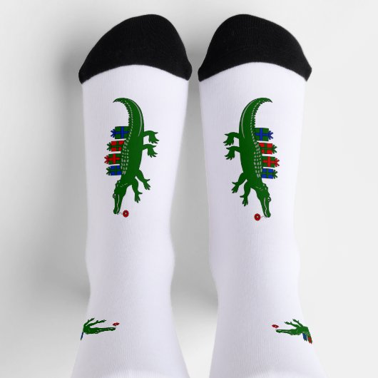 Kerstmis Alligator Crew Soks Sokken (Top)