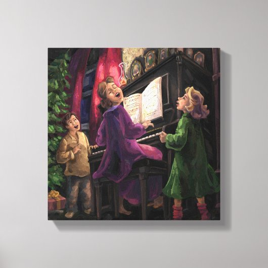 Kerstmis Along Canvas Afdruk (Voorkant)