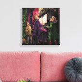 Kerstmis Along Canvas Afdruk (Insitu (Woonkamer))