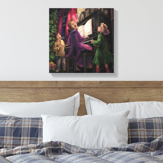 Kerstmis Along Canvas Afdruk (Insitu (Slaapkamer))