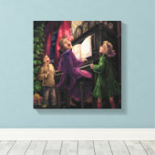 Kerstmis Along Canvas Afdruk (Insitu (Houten vloer))