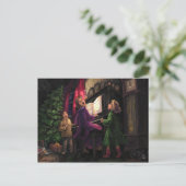 Kerstmis Along Feestdagenkaart (Staand voorkant)