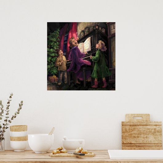 Kerstmis Along Poster (Keuken)