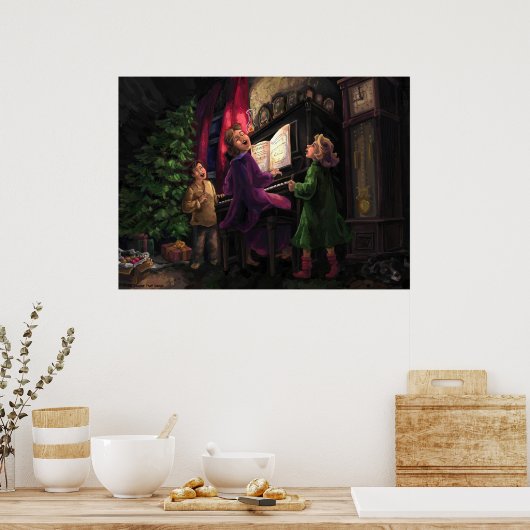 Kerstmis Along Poster (Keuken)