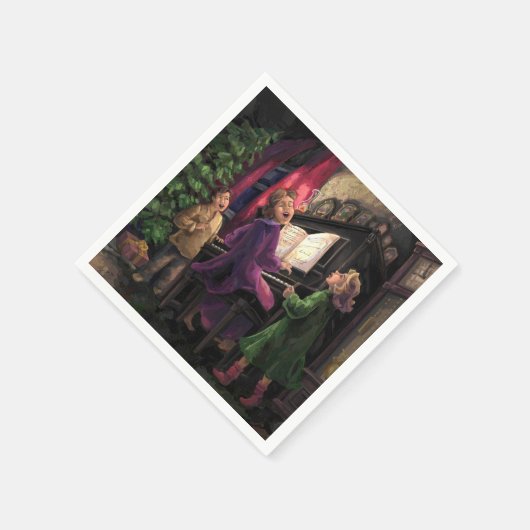 Kerstmis Along Servetten (Hoek)