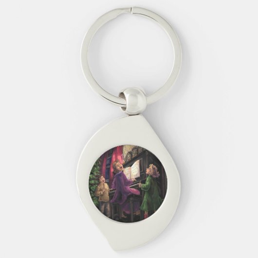 Kerstmis Along Sleutelhanger (Voorkant)