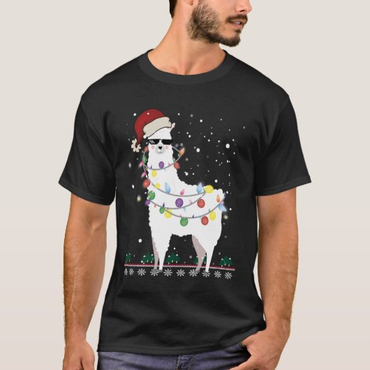 Kerstmis - Alpaca kerstboom - Klassieke T- T-shirt (Voorkant)