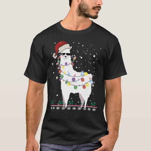Kerstmis - Alpaca kerstboom - Klassieke T- T-shirt (Voorkant)