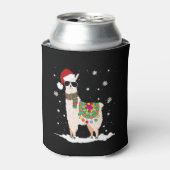 Kerstmis - Alpaca - Kerstmis Blikjeskoeler (Blikje Voorkant)