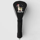 Kerstmis - Alpaca - Kerstmis Golfheadcover (Voorkant)