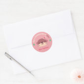 Kerstmis als geen andere Kerstgroet Ronde Sticker (Envelop)
