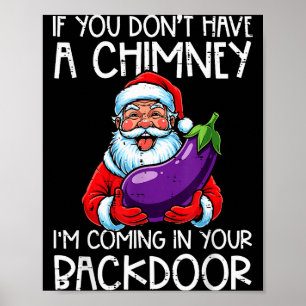 Kerstmis Als Je Geen Schoorsteen Hebt Xmas Volwass Poster