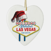 Kerstmis als Vegas Sign. Keramisch Ornament (Rechts)