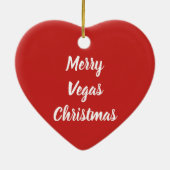Kerstmis als Vegas Sign. Keramisch Ornament (Achterkant)