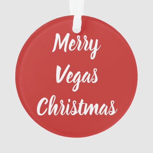 Kerstmis als Vegas Sign. Ornament (achterkant)