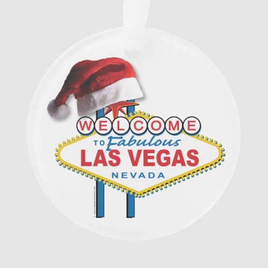 Kerstmis als Vegas Sign. Ornament (voorkant)